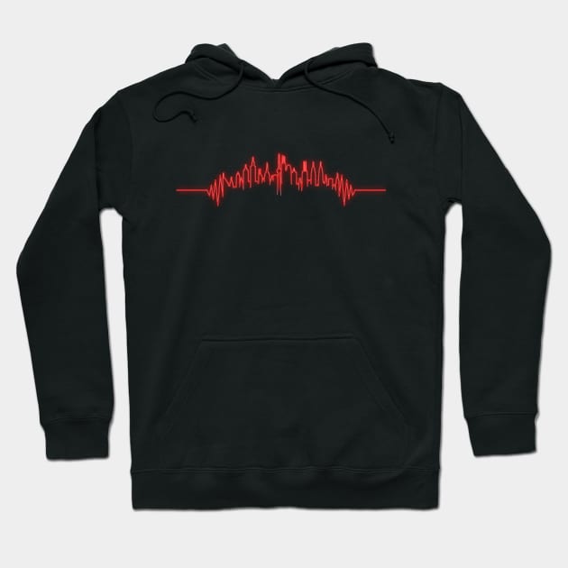 An Architecture Heartbeat Hoodie by Aine Creative Designs